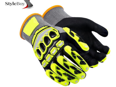 Safety Work Gloves with Impact Protection, Micro-Foam Nitrile coated TPR Heavy Duty Gloves.