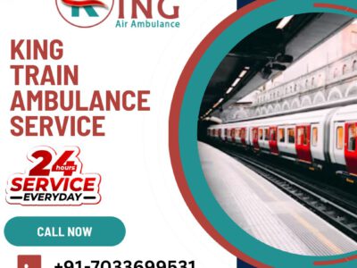 Hire King Train Ambulance Service in Guwahati for Advanced Life Care Ventilator Setup
