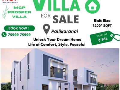 Independent Villa for Sale in Pallikaranai - MGP Prosper Villa