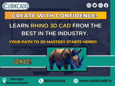Rhino 3D CAD Training in Coimbatore | Rhino 3D CAD Training courses in Coimbatore