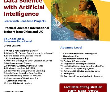 Diploma in Big Data / Data Science with AI - Artificial Intelligence Training